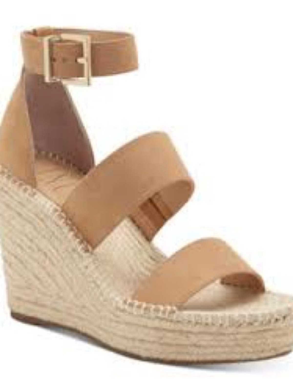 Inc Catiana Espadrille Wedge Sandals Tan Suede 8.5m Nwob Summer Neutral